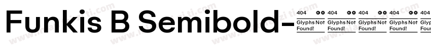Funkis B Semibold字体转换